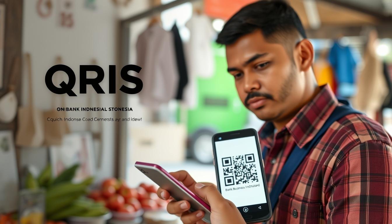 Ilustrasi QRIS untuk Pembayaran Aman UMKM dengan logo resmi Bank Indonesia