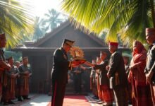 Momen Anugerah Adat untuk Kapolri di Riau