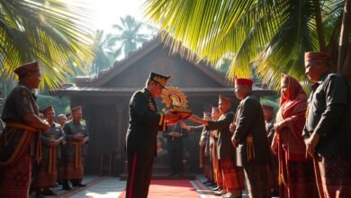Momen Anugerah Adat untuk Kapolri di Riau